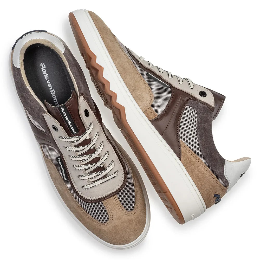 VAN BOMMEL  SFM-10216-22-02  HERREN SPORT SNEAKER FLORIS SPORT LIGHT BROWN SUEDE