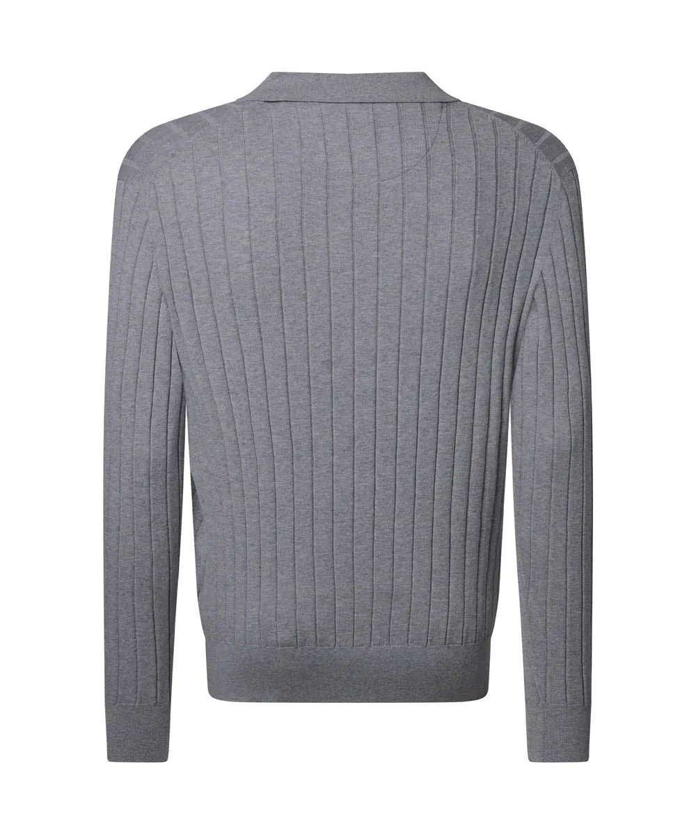 BALDESSARINI 
                
                                            B4 50042.5244 BLD-Kosilk Pullover mit  Knopfleiste Grau