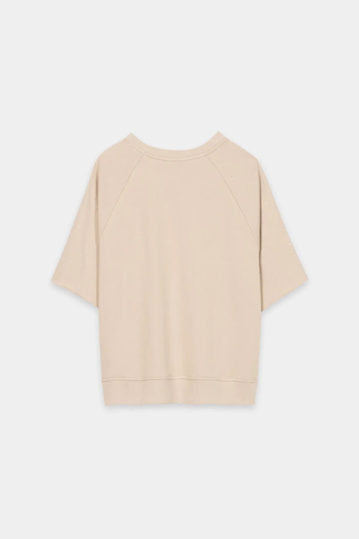 LUISA CERANO 338345/7961-0 Sweatshirt mit Schmucksteinen natur