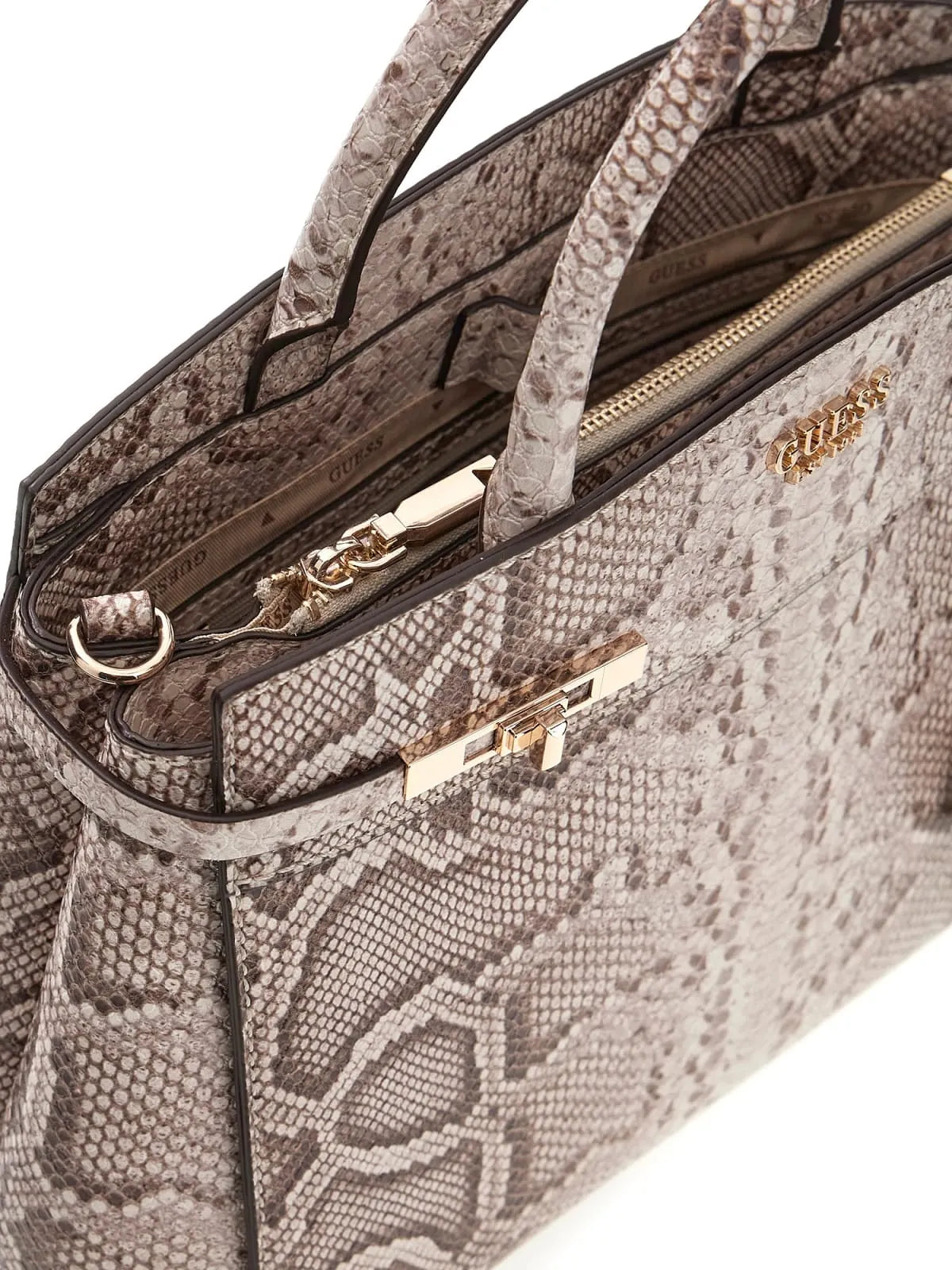 GUESS HWKG99 33060 HANDTASCHE MELINDA  REPTIL NATURAL