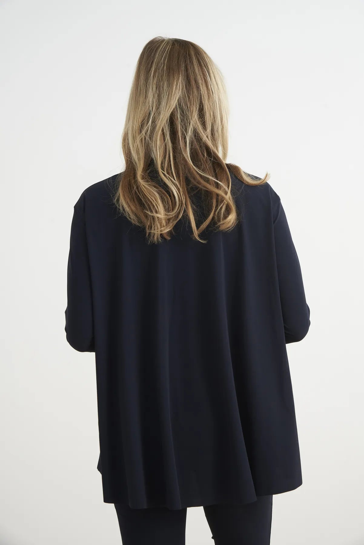 JAPAN TKY MILLY HEMDBLUSE TECHNOJERSEY STRETCH 342 BLACK-BLUE