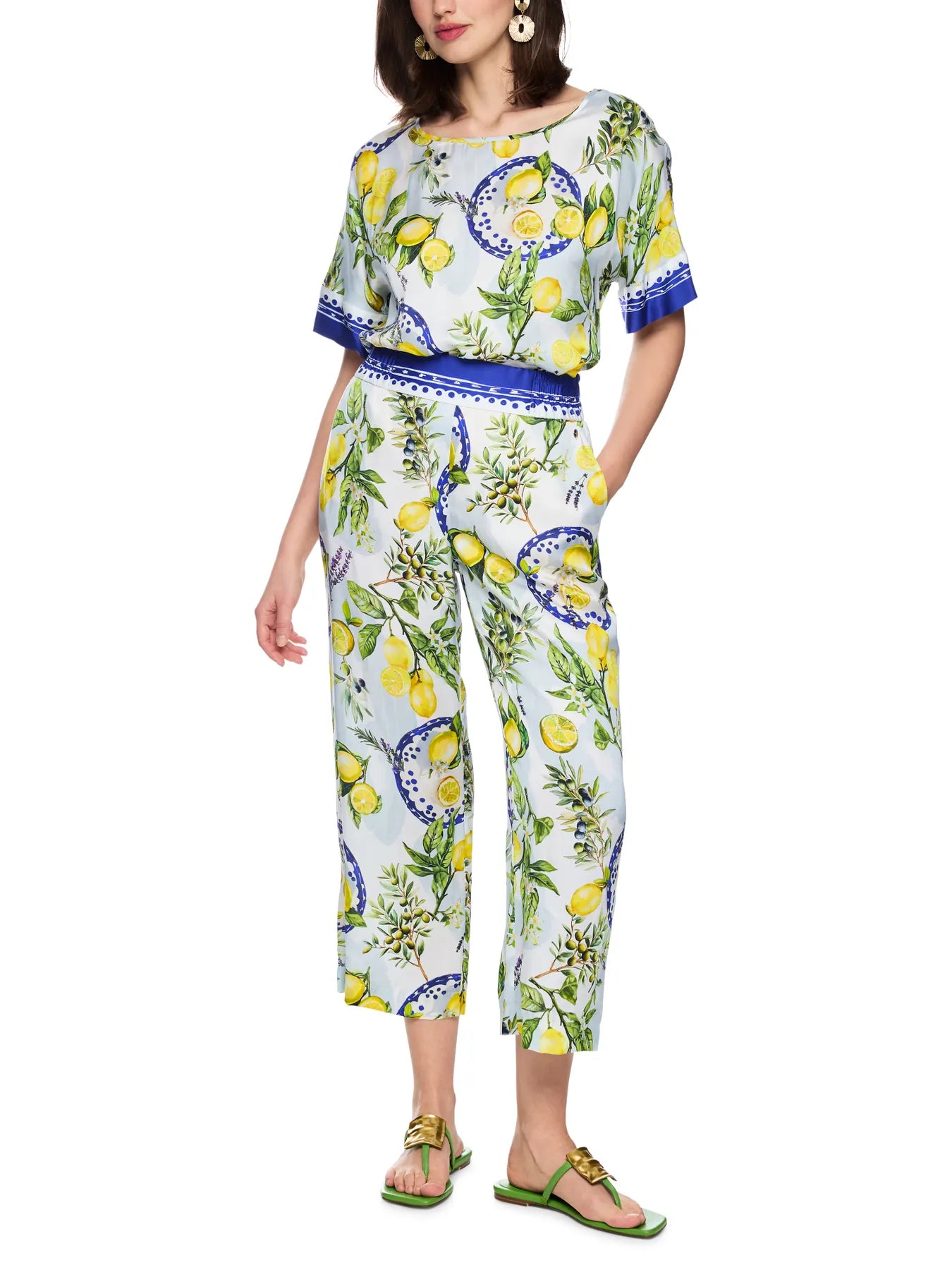 MARC CAIN 
                
                                            AA 81.51 W03  WASHINGTON Hose mit Citronen Print