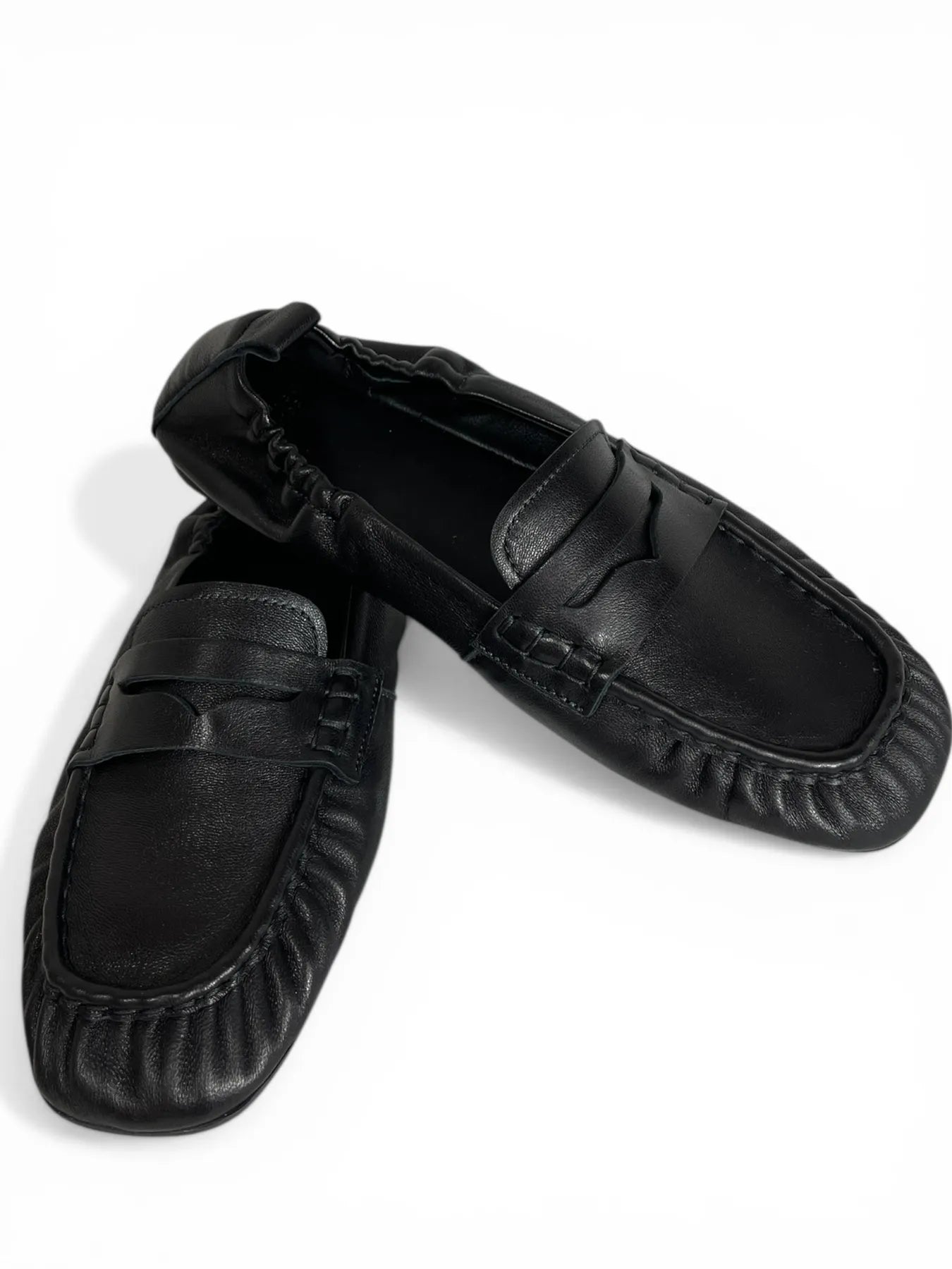 COPENHAGEN CPH885 MOKASSIN LOAFER SLIPPER LEATHER BLACK