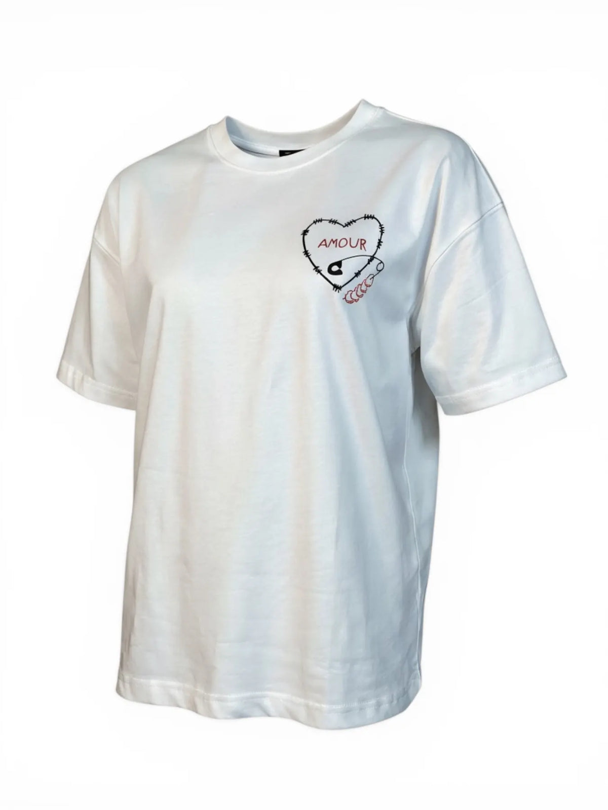 NICE.PEACE NP-742-S2602 DAMEN T-SHIRT WHITE.
