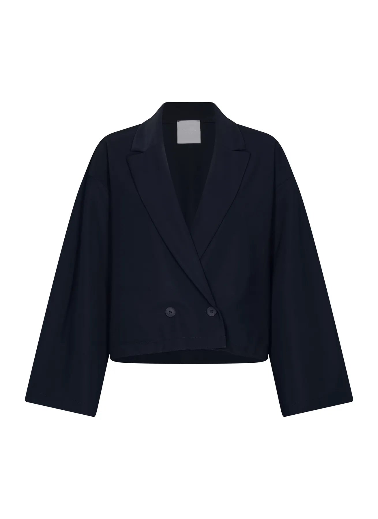 JAPAN TKY AIRI KURZ SAKKO KNITTERFREI STRETCH BLACK-BLUE 342