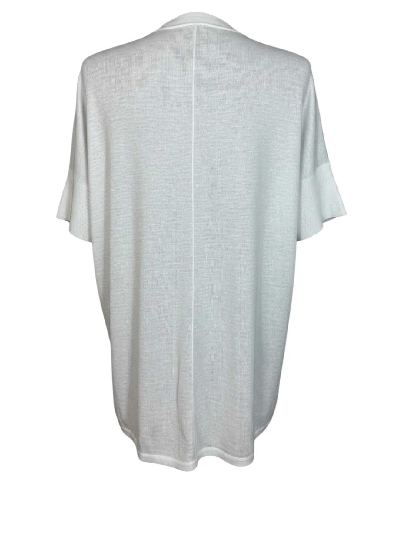 REPEAT 401162  LEINEN SHIRT  WHITE