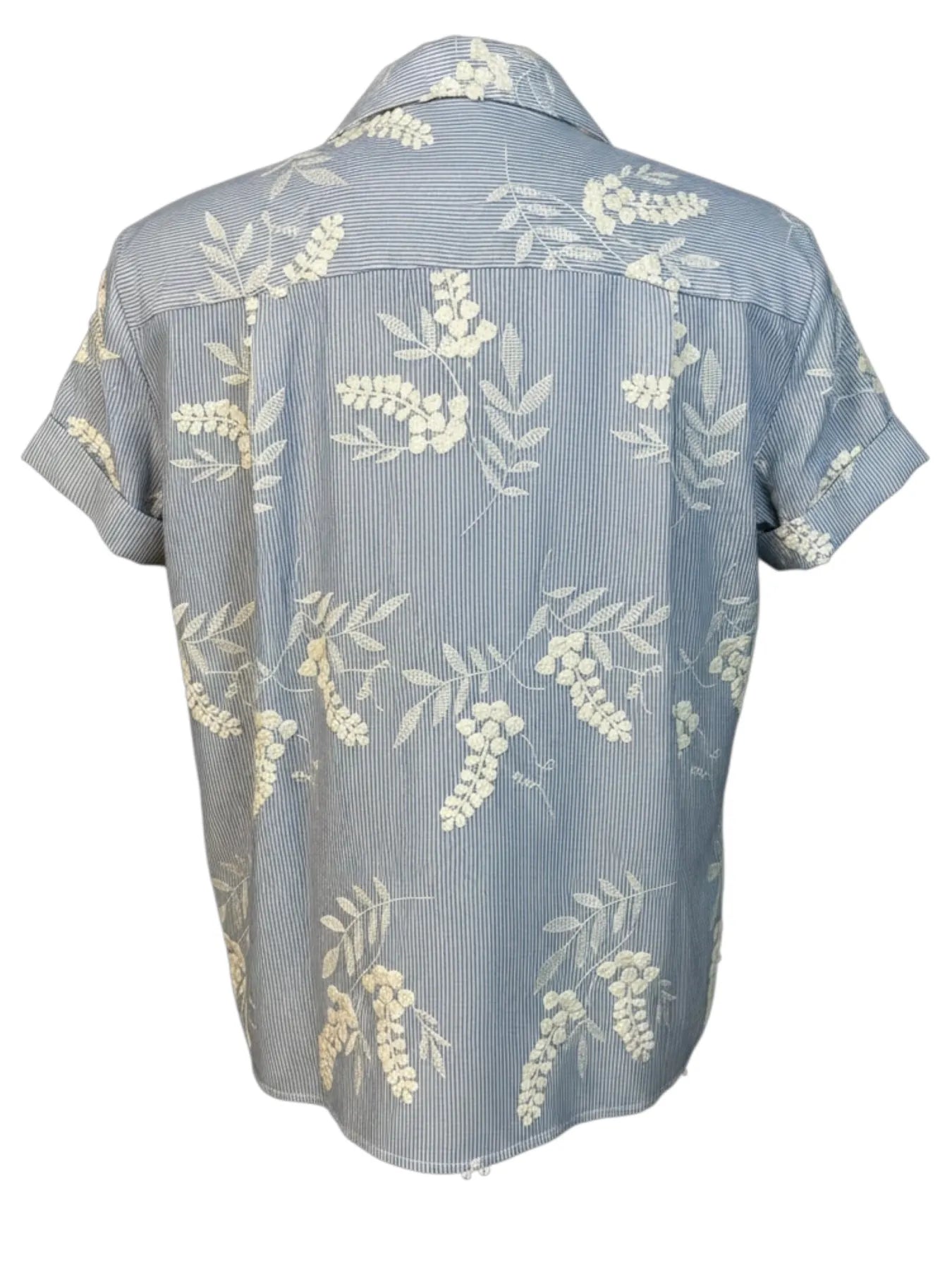 VICOLO TAB0526 BLUSE AZURO/NATURALE