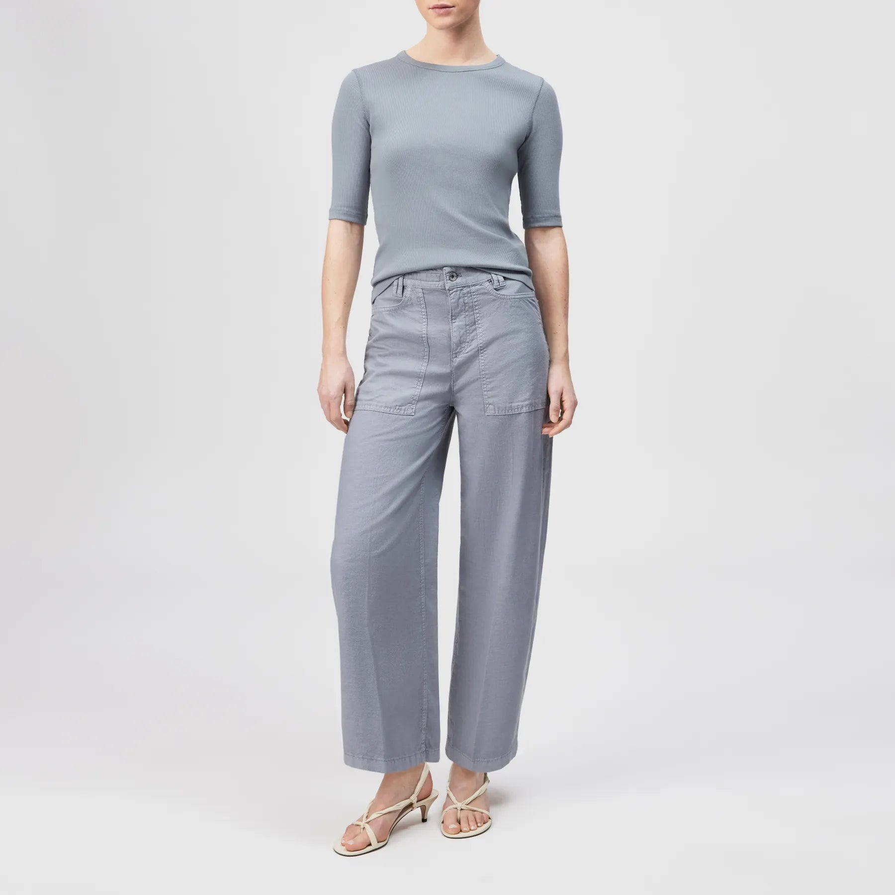 DRYKORN 270127 DERIVE 10 CROPPED JEANS BLUE 3605