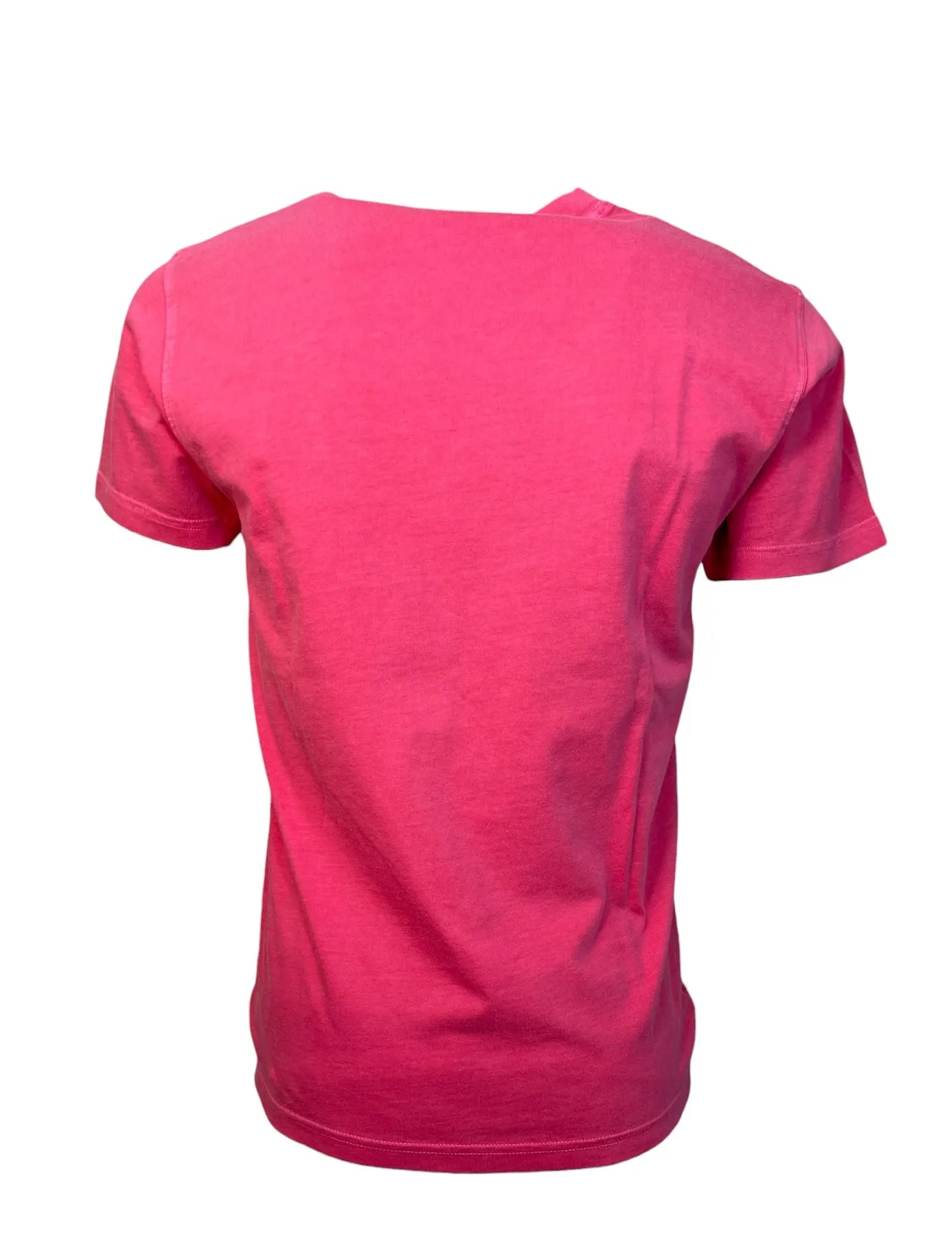 SUNDEK M247TEJS8TC HERREN T-SHIRT LOGO STICKEREI ROT HIPPIE