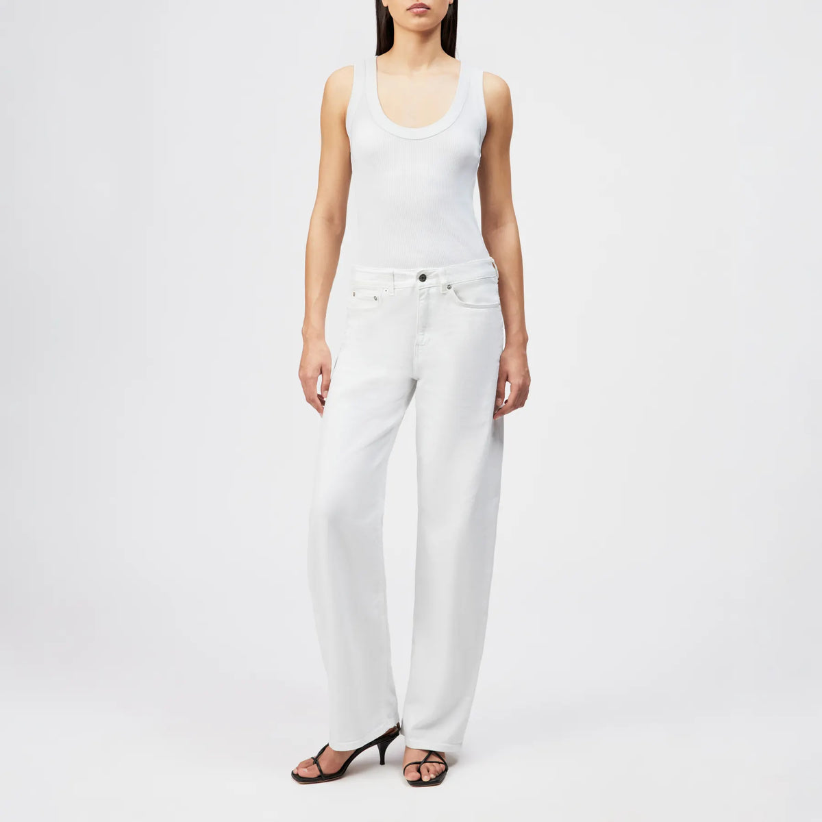 DRYKORN 520026 TAVIRA_2 888 RIPP TOP TANKTOP WEISS
