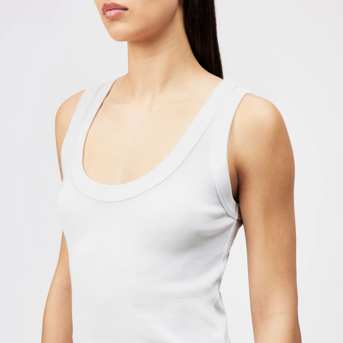 DRYKORN 520026 TAVIRA_2 888 RIPP TOP TANKTOP WEISS