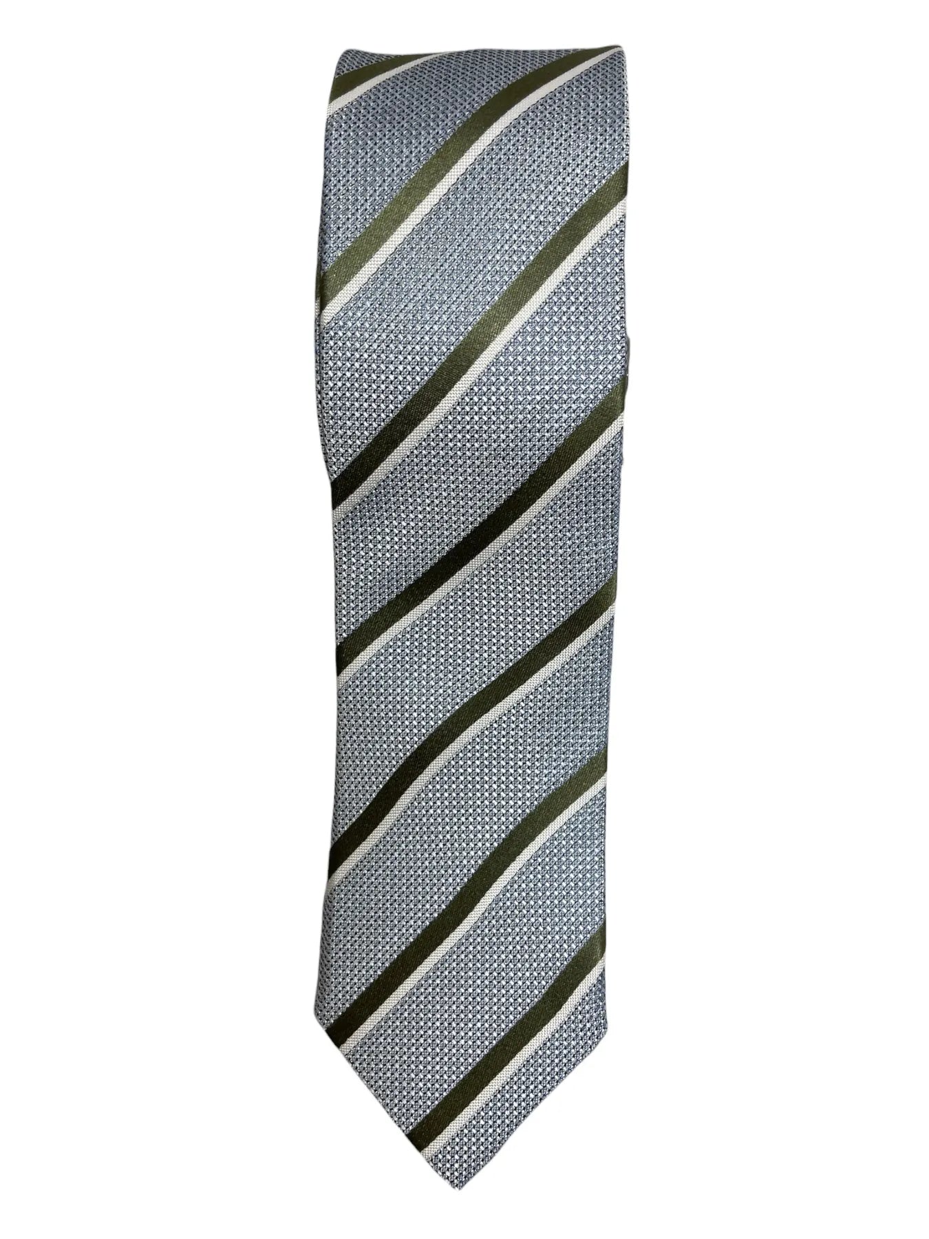 CINQUE ACC - 01216-0017 HERREN SEIDEN KRAWATTE GREEN STREIFEN