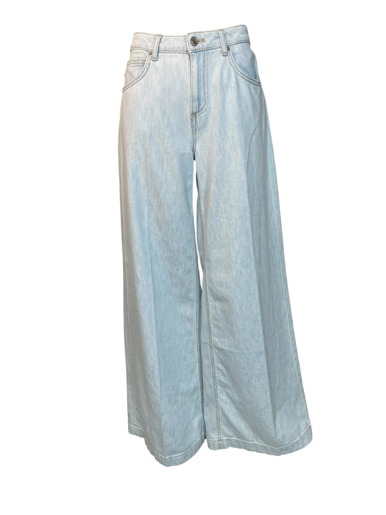 VICOLO DAB5023 DAMEN  WIDE LEG JEANS HELLBLAU CHIARO