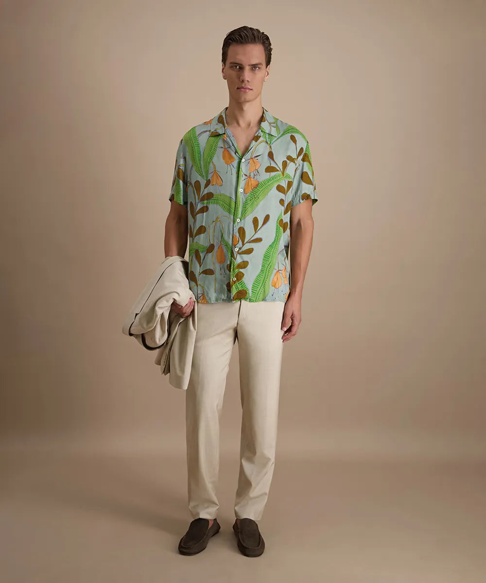 Baldessarini 
                
                                            B3 76002.3921 BLD-Easy Hawaii Hemd lily pad pattern