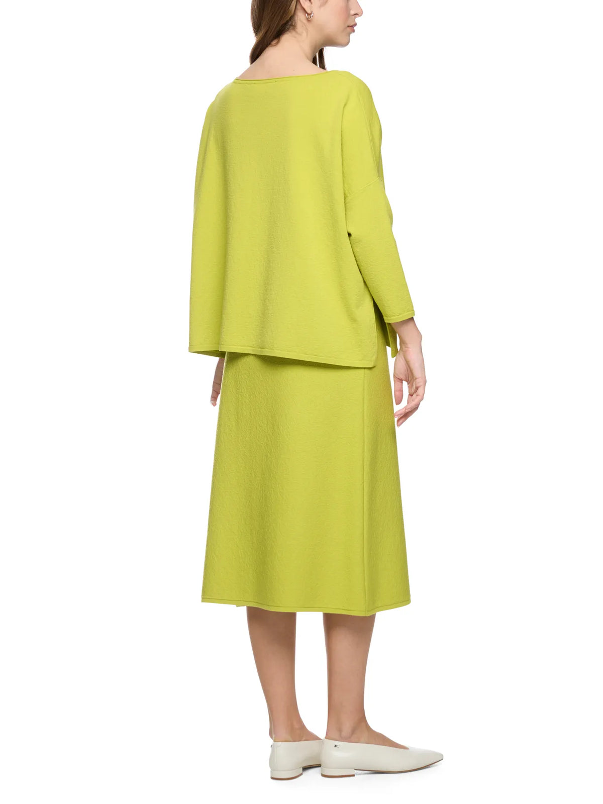MARC CAIN BC 41.16 M13 Pullover Knitted in Germany apple green new