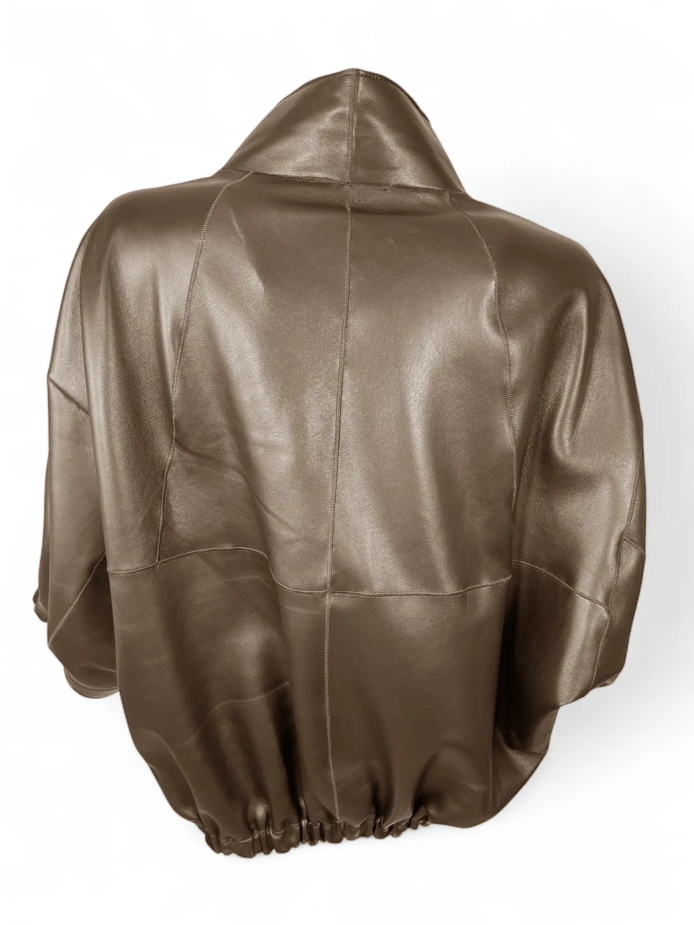 CPL 0H994 PHILEA SOLID LUXUS LEDER JACKE BRAUN.