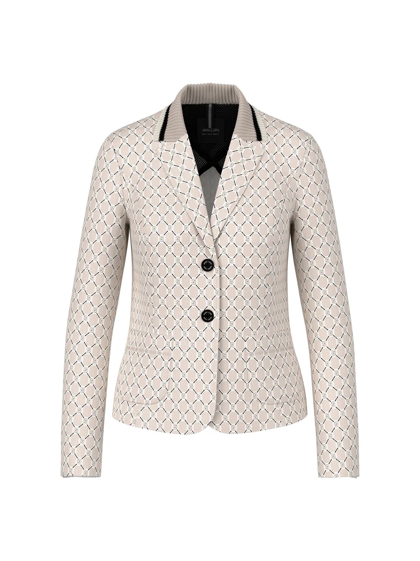 MARC CAIN 
                
                                            BS 34.09 J11 Bedruckter Blazer aus Scubajersey smoke