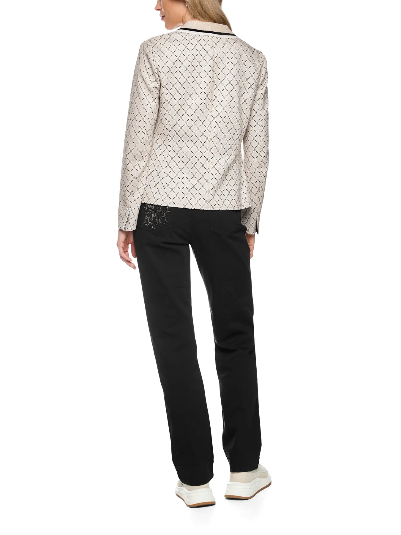 MARC CAIN 
                
                                            BS 34.09 J11 Bedruckter Blazer aus Scubajersey smoke