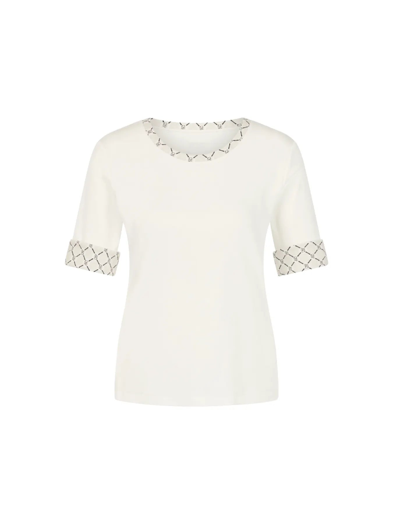 MARC CAIN BS 48.05 J55 Shirt aus Baumwollstretch off-white