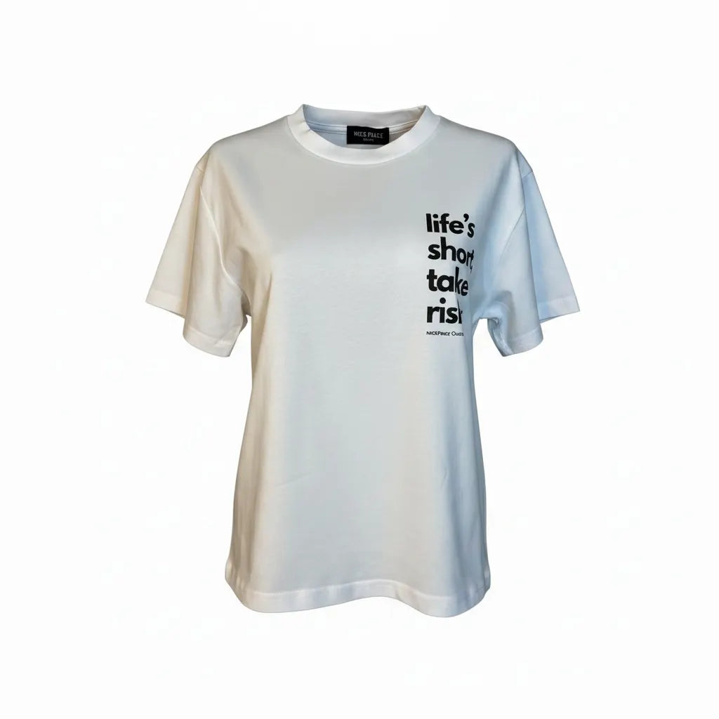 NICE.PEACE NP 708-AS4006 DAMEN T-SHIRT WHITE