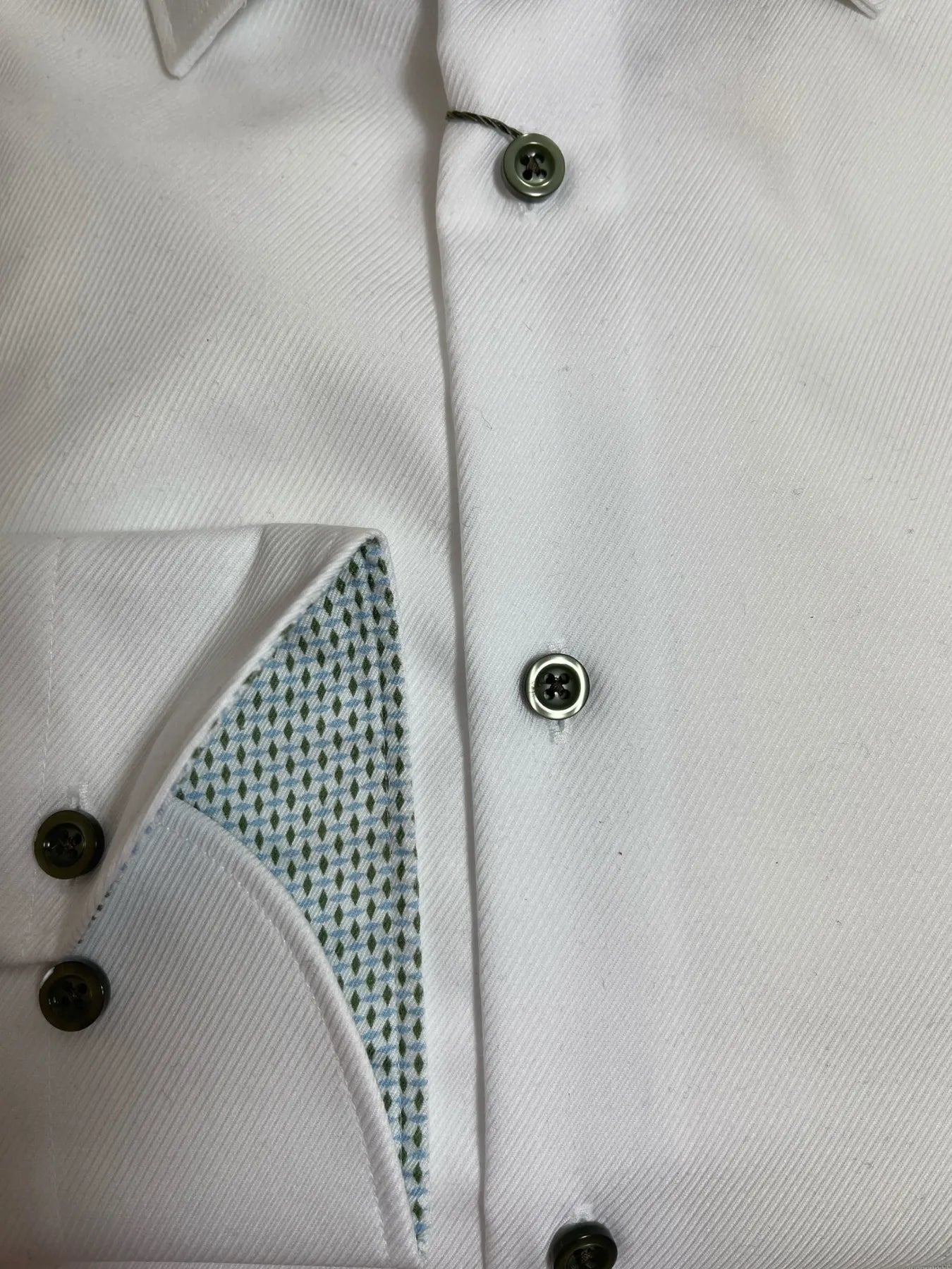 fakts 1457 Slim Fit Busy Herren Hemd white uni