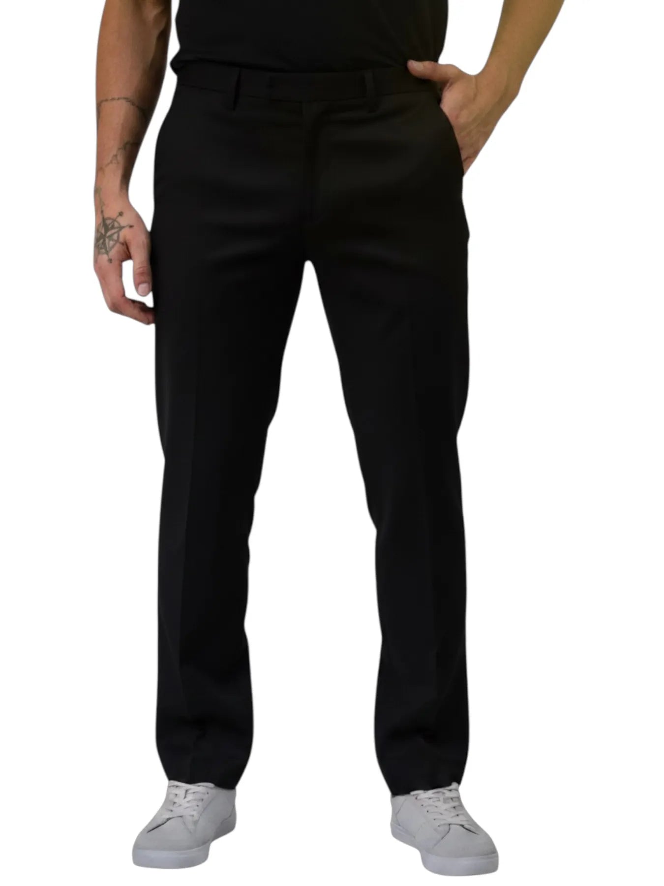CALVIN KLEIN K10K113423 SATEEN STRETCH TAPERED BLACK