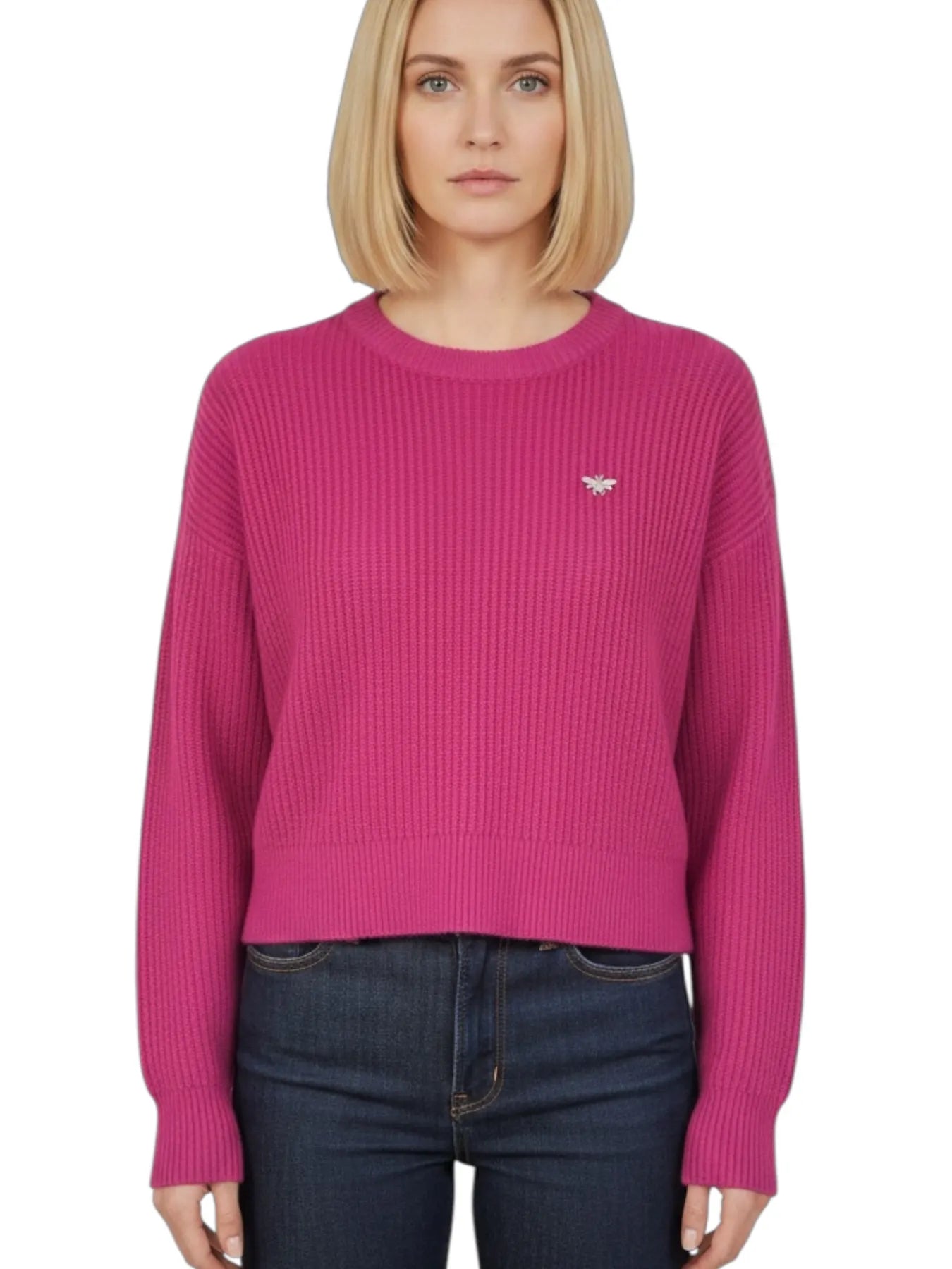 PATRIZIA PEPE 2K0213 K903A M471DAMEN PULLOVER  DYNAMIC FUXIA