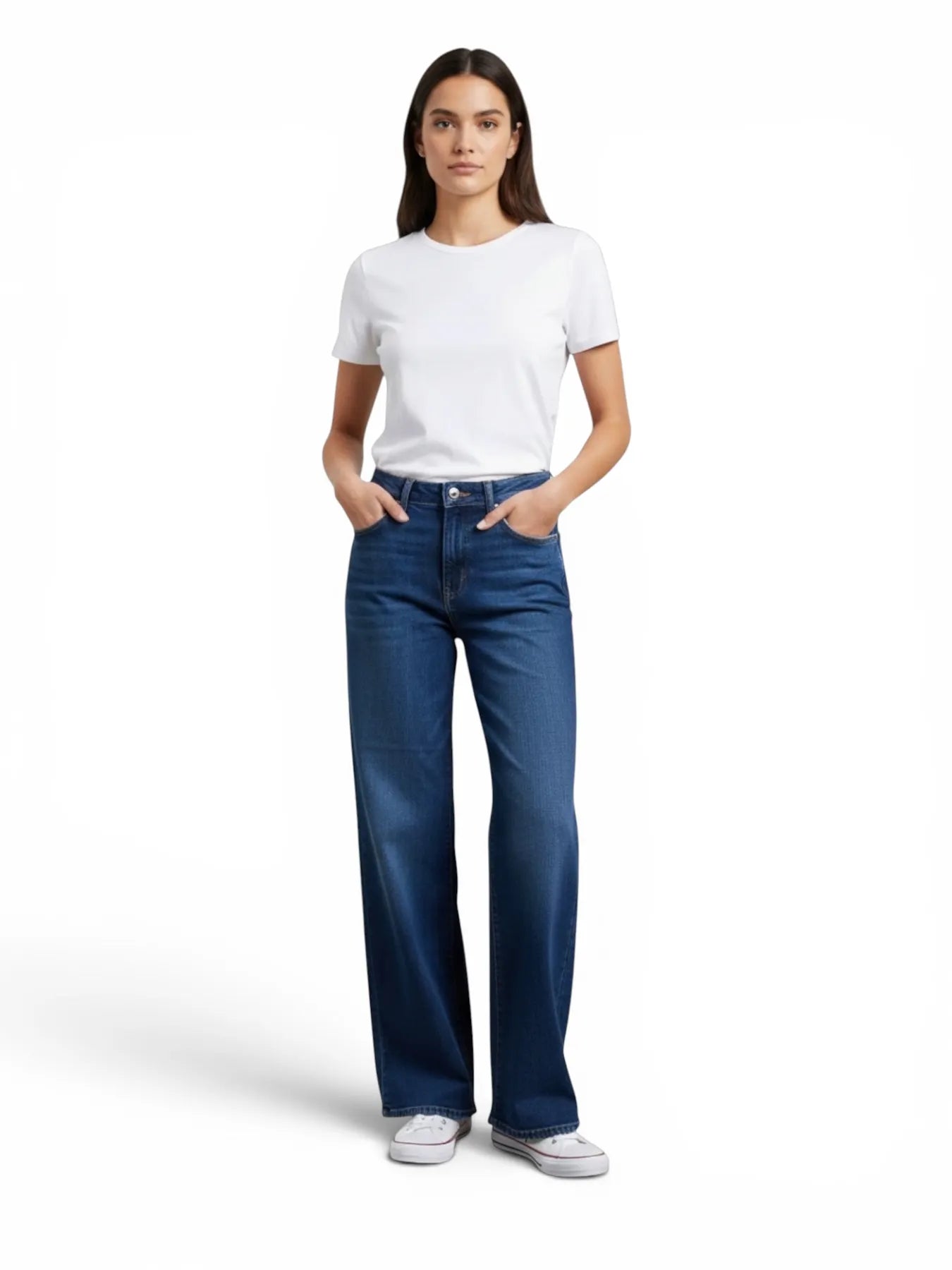 DENHAM 02-23-08-11-009 KEIRA ANW HIGH WAIST JEANS MID BLUE