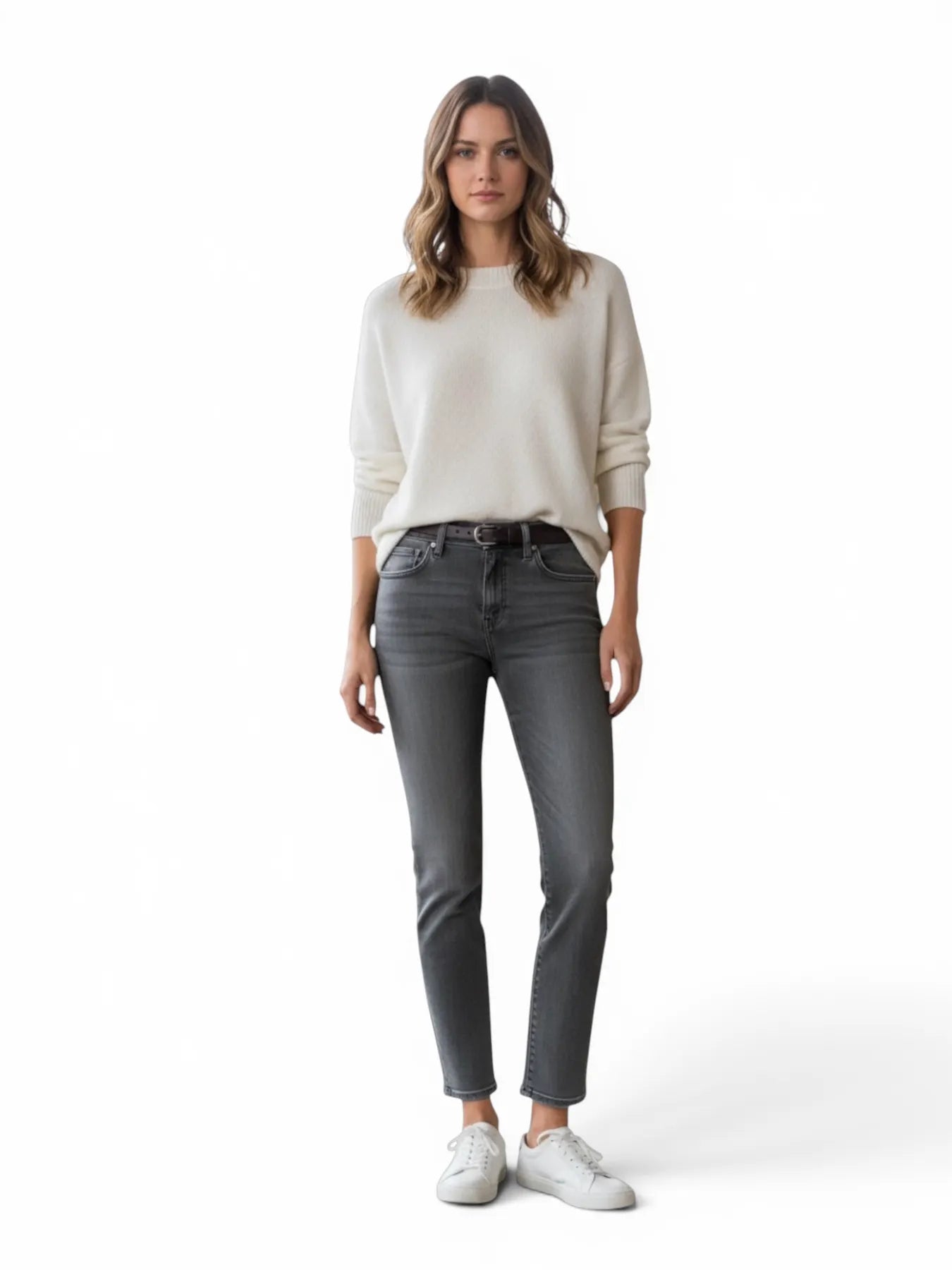 JACOB COHEN OLIVIA S3638 Damen Jeans schmall Grau 016F