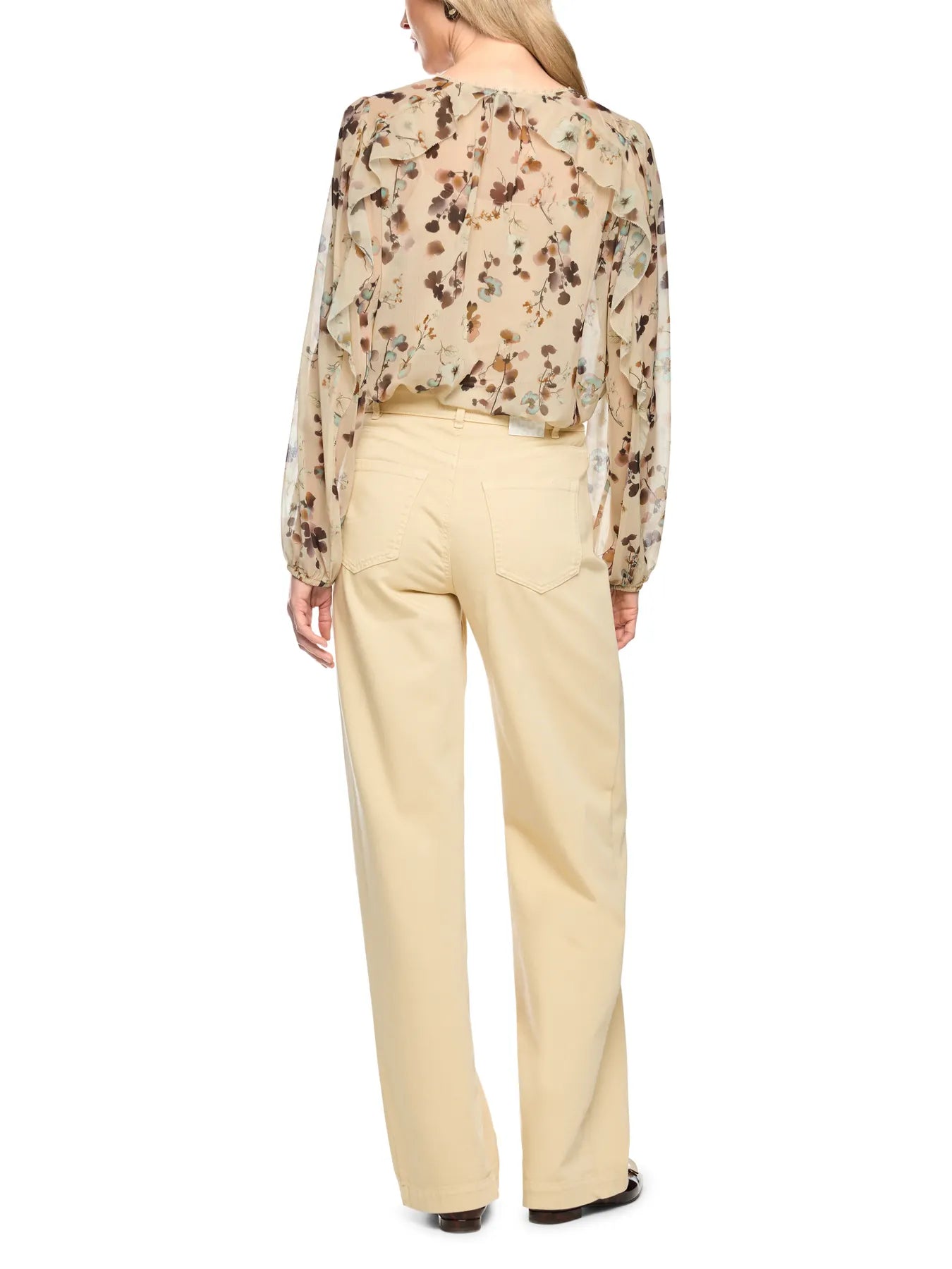 MARC CAIN BC 51.08 W54 Blüten-Bluse mit Volants