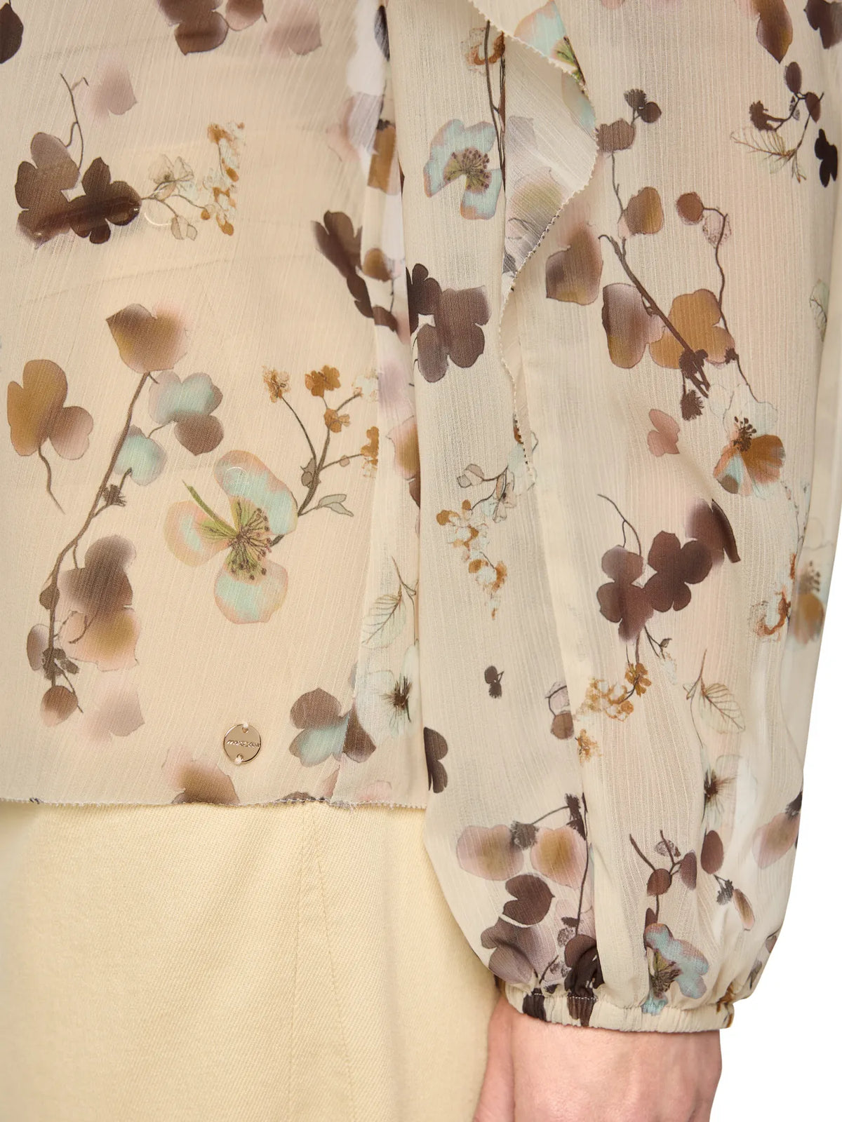 MARC CAIN BC 51.08 W54 Blüten-Bluse mit Volants