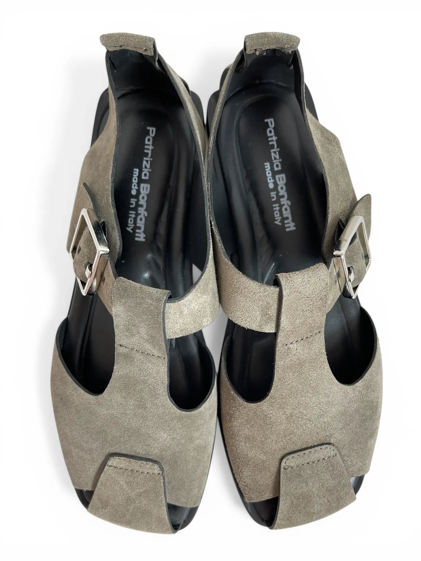 PATRIZIA BONFANTI DOVER DALIA SUEDE LEDER SANDALE GREY