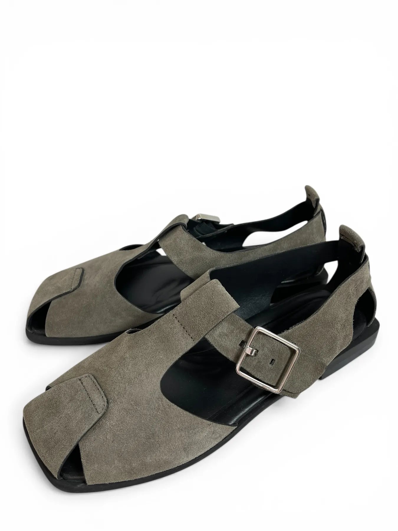 PATRIZIA BONFANTI DOVER DALIA SUEDE LEDER SANDALE GREY