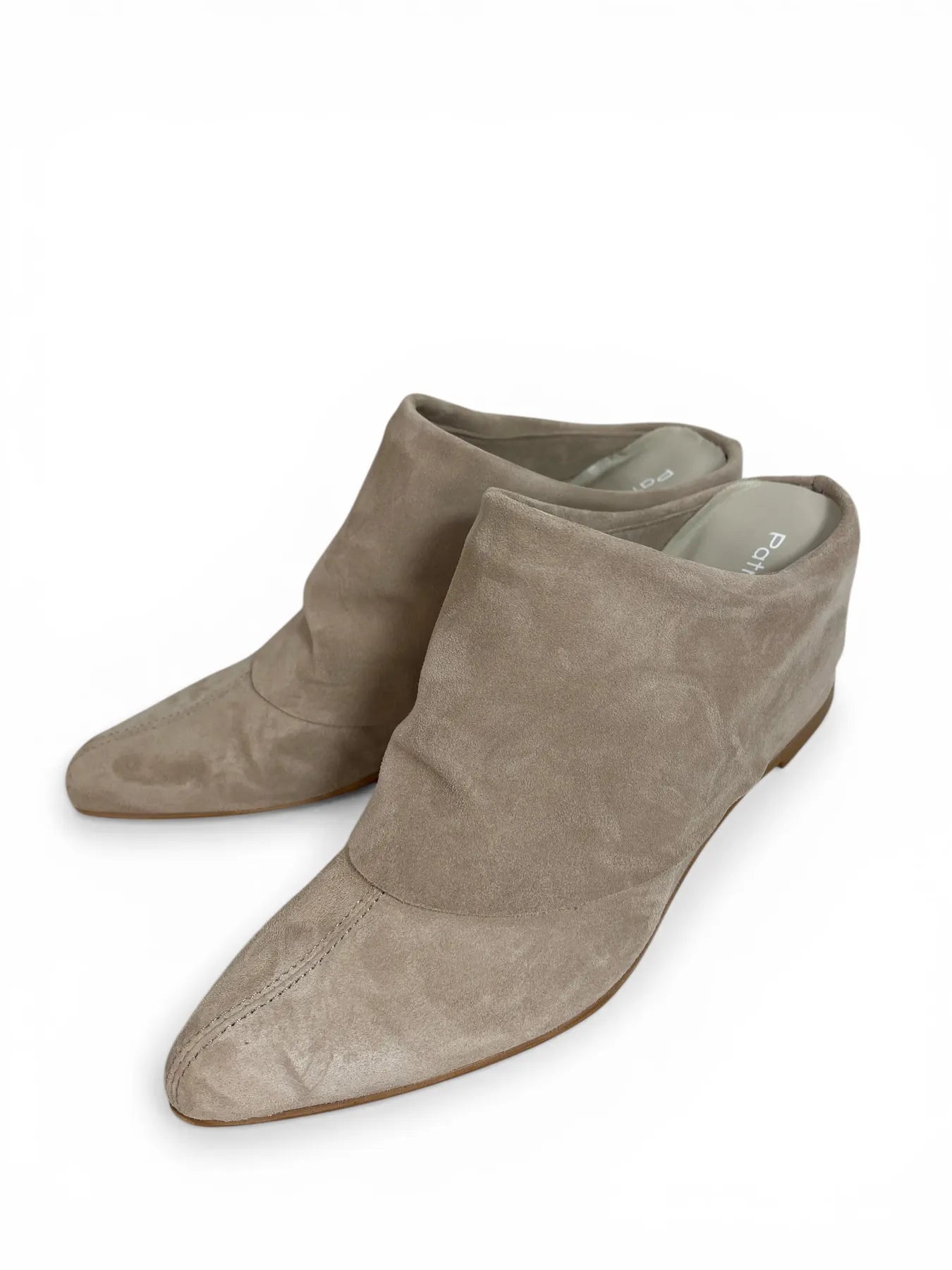 PATRIZIA BONFANTI DOVER IRIS CAMOSCIO SUEDE SABOT CLOGS MULES MIT KEILABSATZ CIPRIA