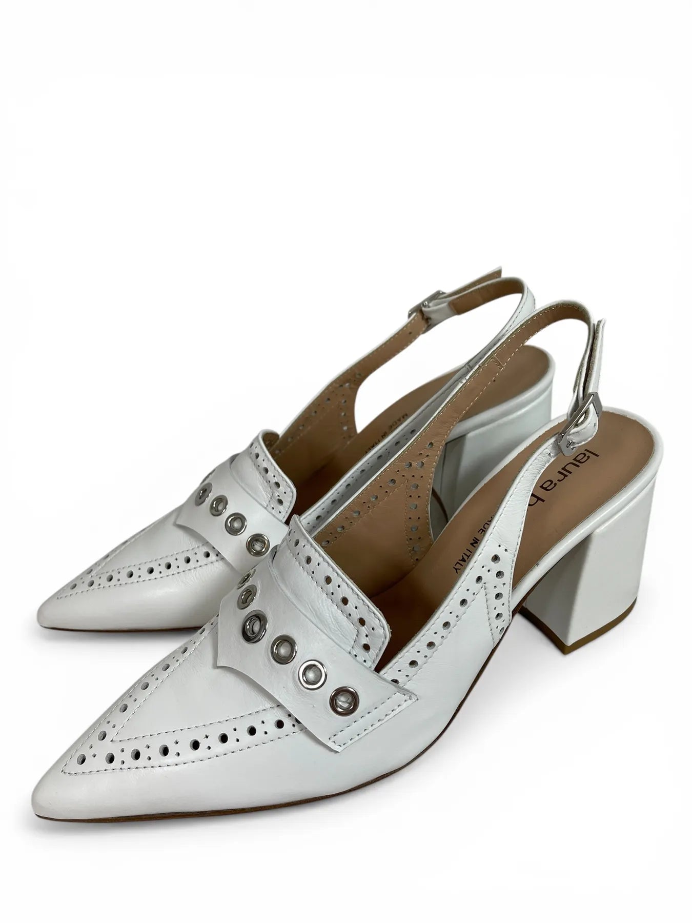 Laura Bellariva 2103 HARRODS SLINGPUMPS WEISS