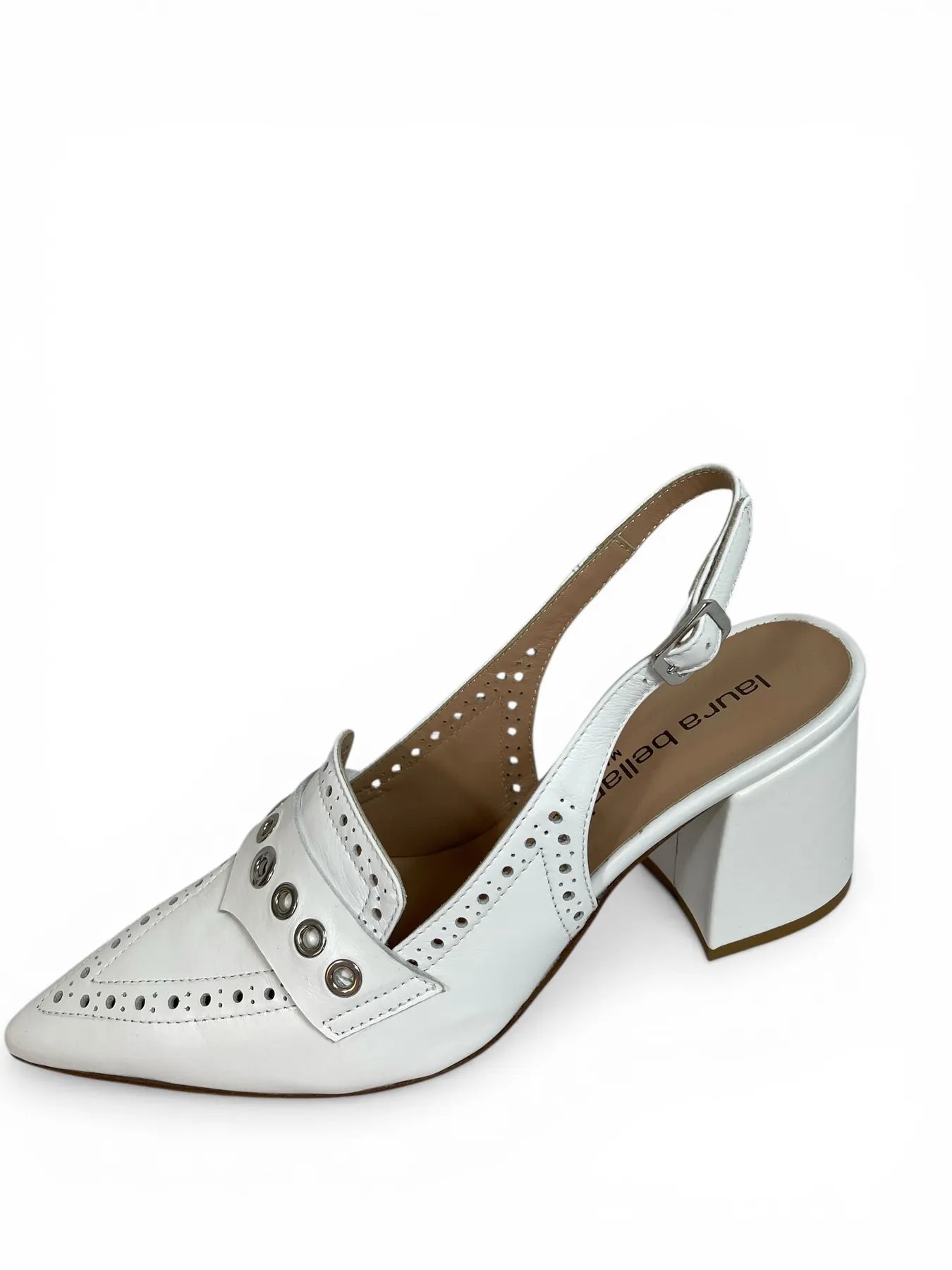 Laura Bellariva 2103 HARRODS SLINGPUMPS WEISS