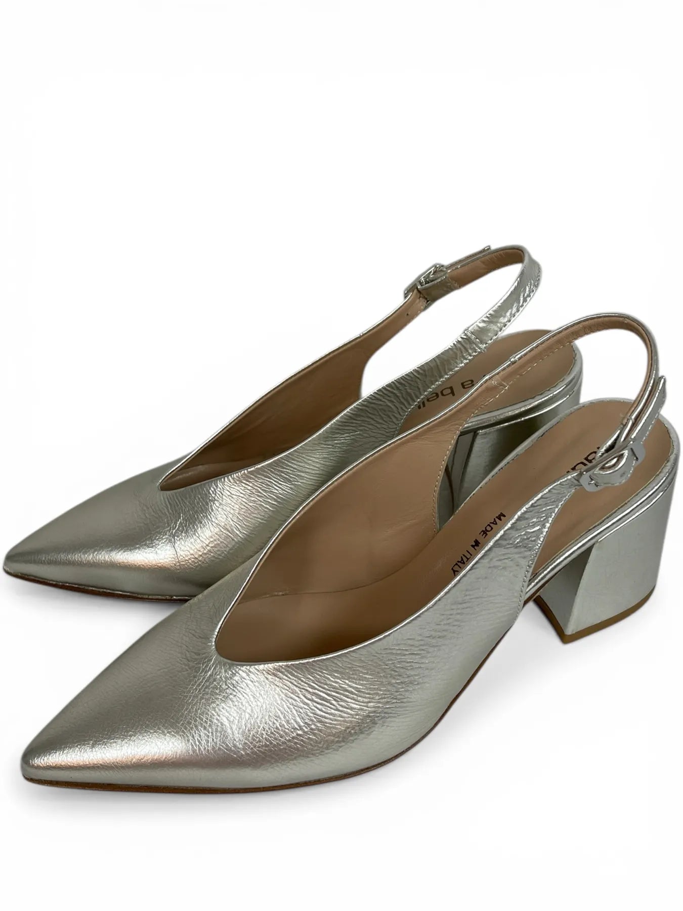 Laura Bellariva 2100 PEGASO SLINGPUMPS FROZEN SILBER