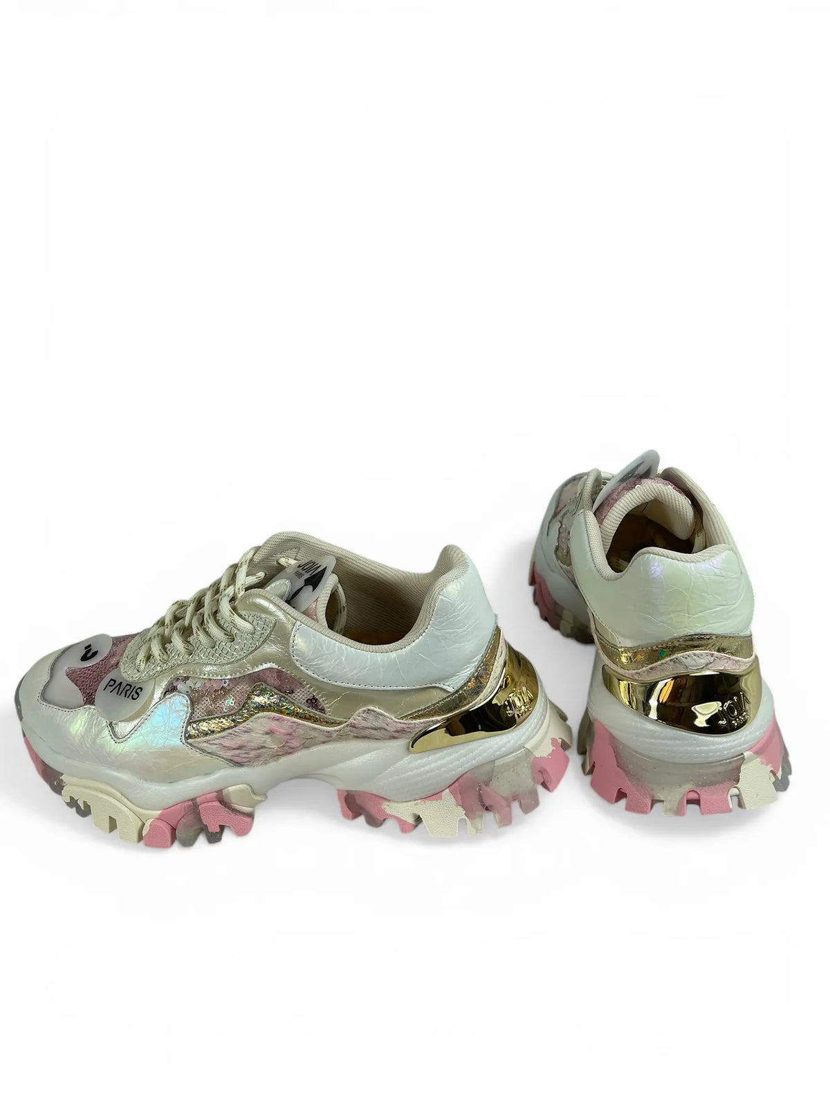 JOIA 2001022 SNEAKER STRASS PONIFELL WHITE PINK