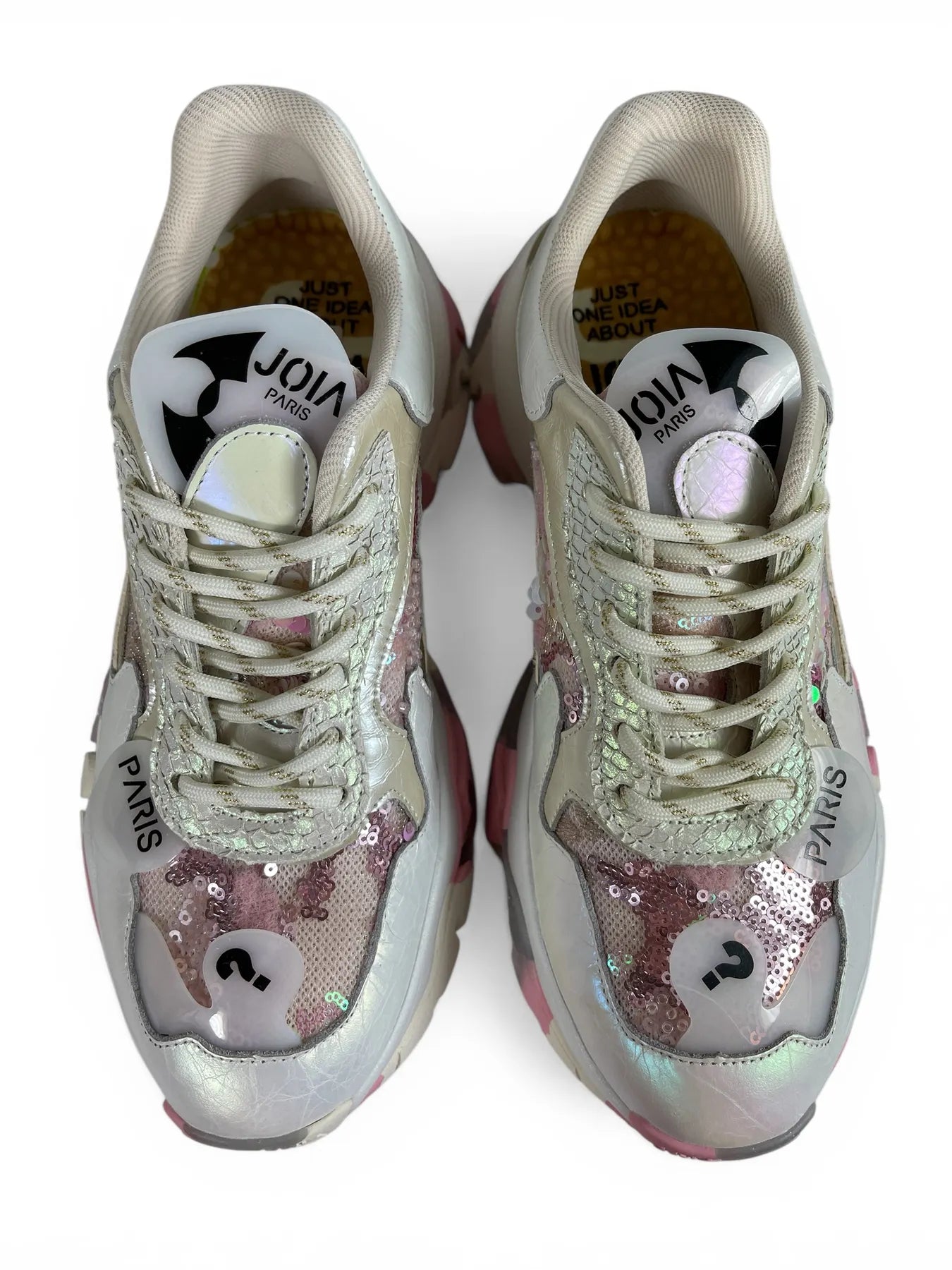 JOIA 2001022 SNEAKER STRASS PONIFELL WHITE PINK
