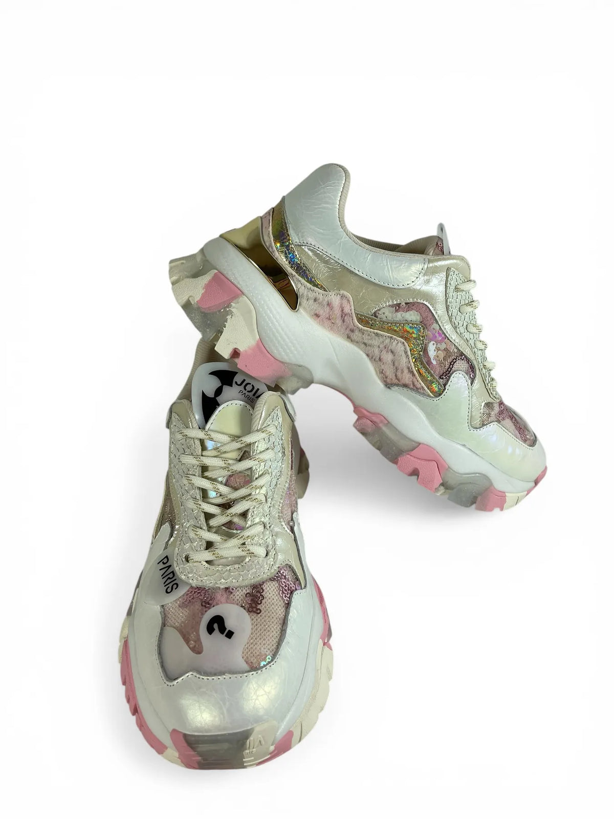 JOIA 2001022 SNEAKER STRASS PONIFELL WHITE PINK