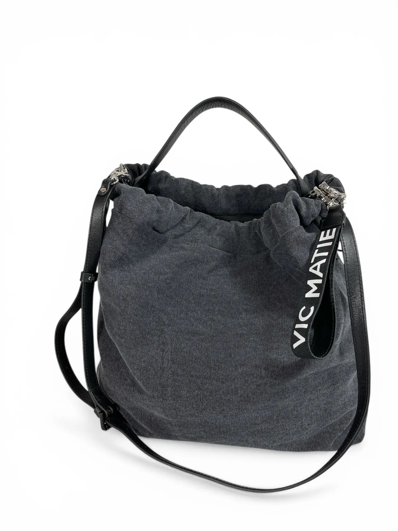 VIC MATIE 0426 TRAVEL/OLONA TASCHE LEDER CANVAS NERO