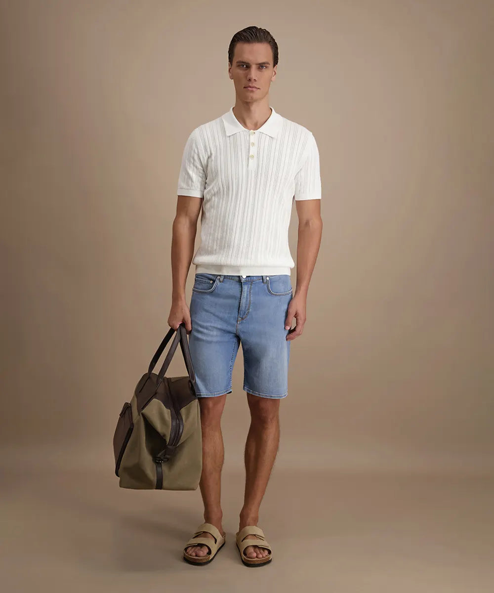 Baldessarini B1 16907.1659 BLD-July Jeans Shorts Bermuda Blau