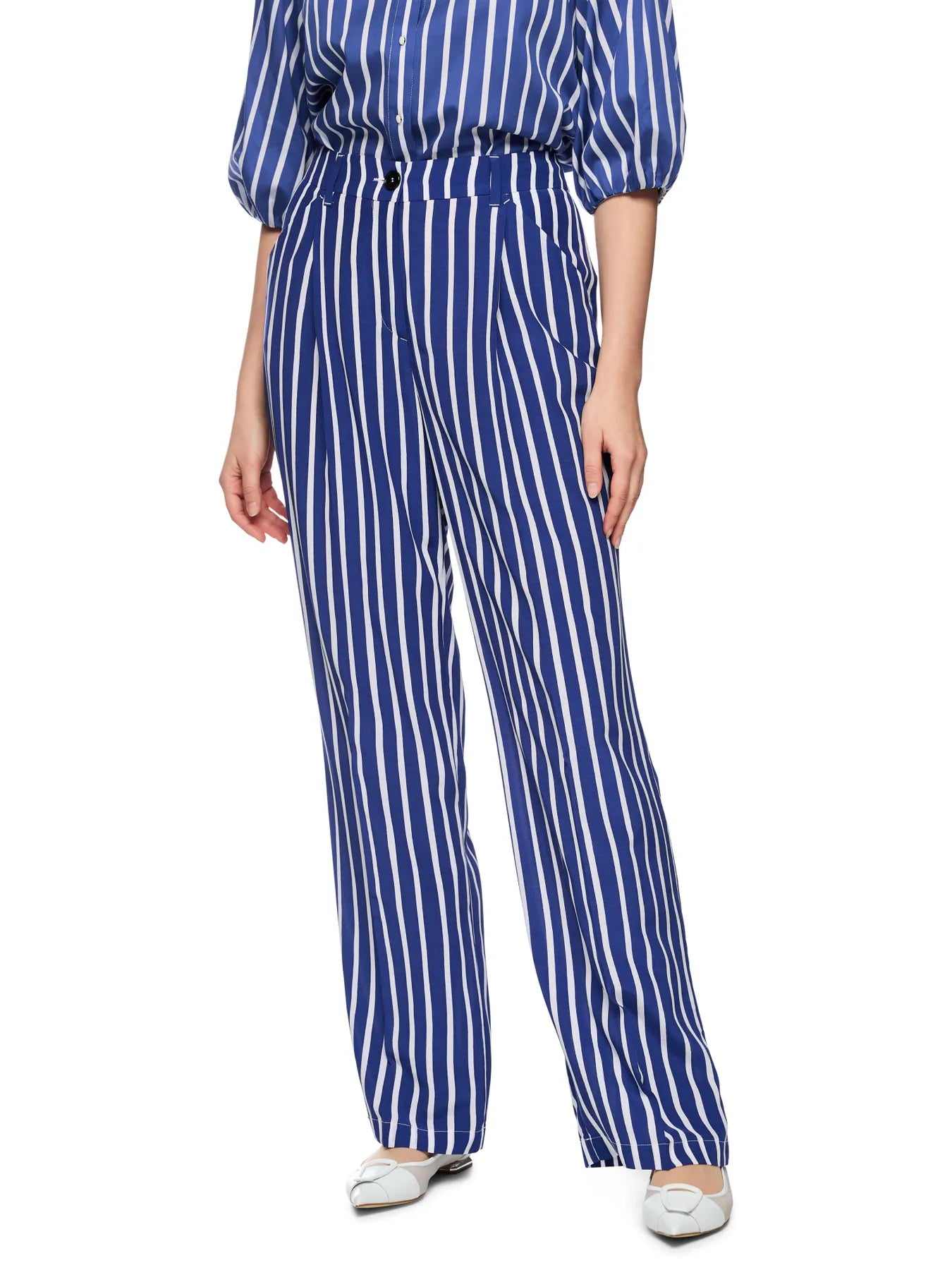 MARC CAIN 
                
                                            AA 81.65 W42 Hose WASCO mit Streifenmuster Blau