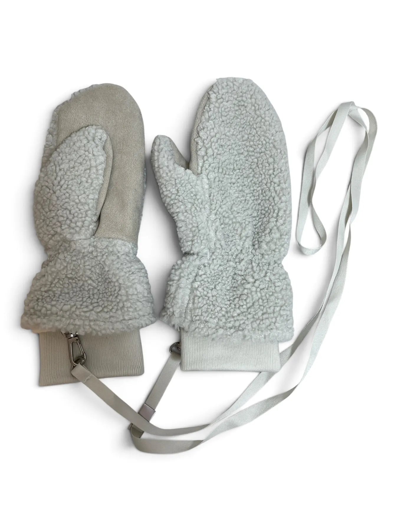 PARAJUMPERS GL40 ILOVA Handschuhe aus Curly Fleece Chalk White