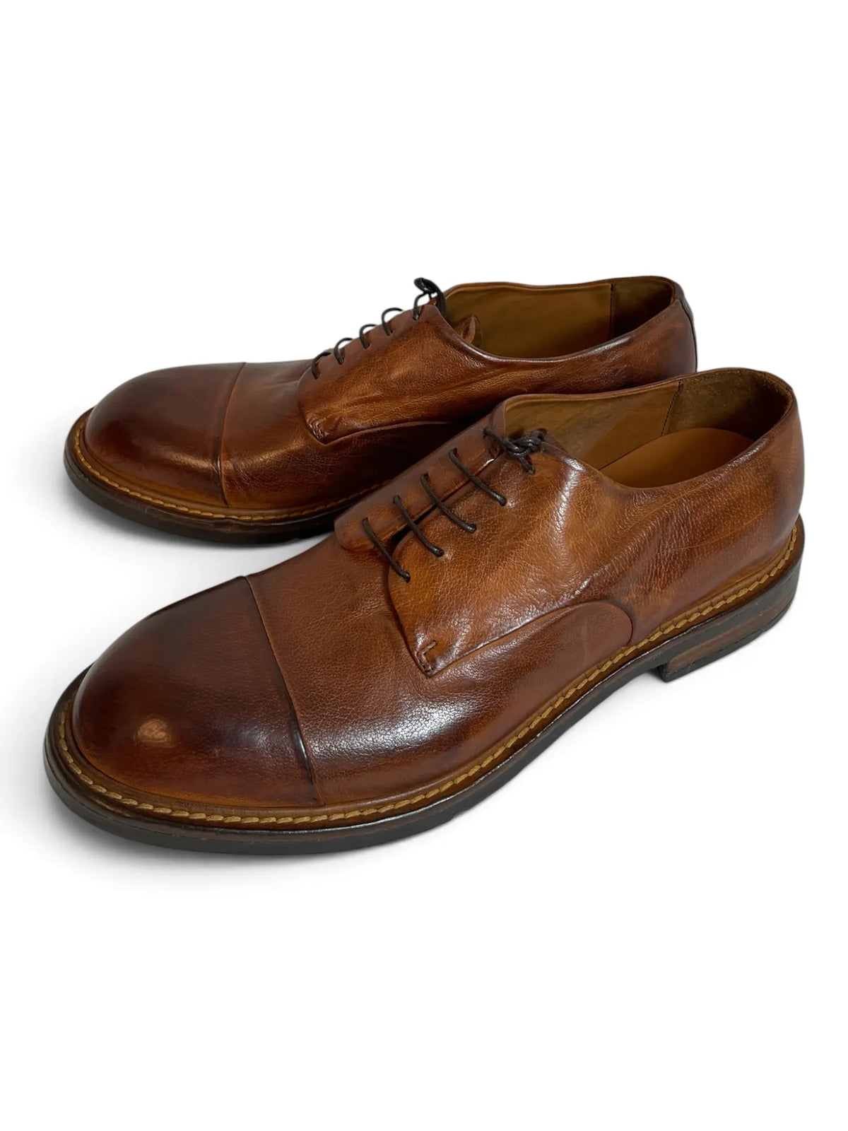LEMARGO IH02A RANCH Herren Business Schuhe in Braun Cognac