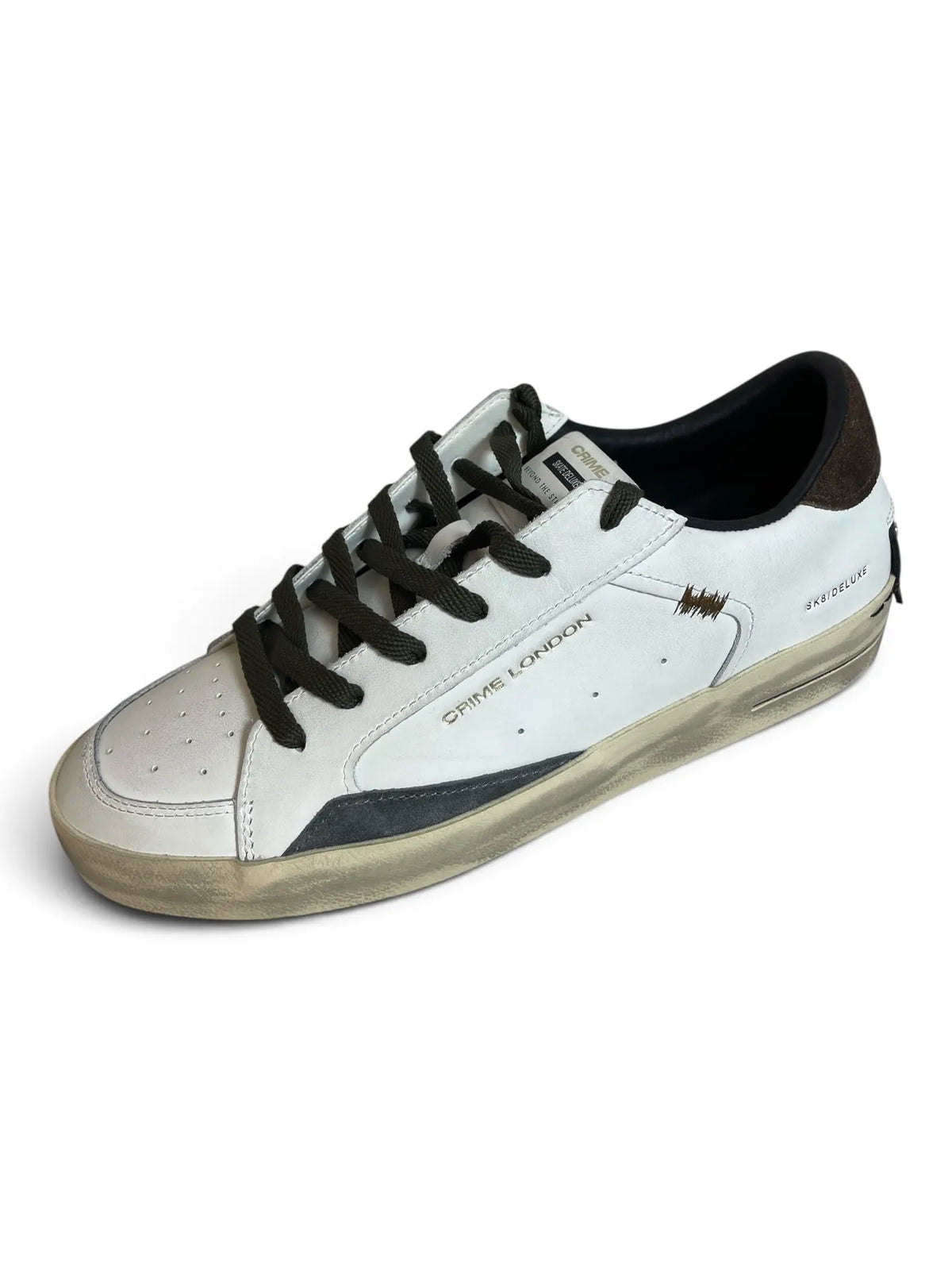 CRIME LONDON 10109AA9 SK8 DELUX Herren Sneaker Weiß