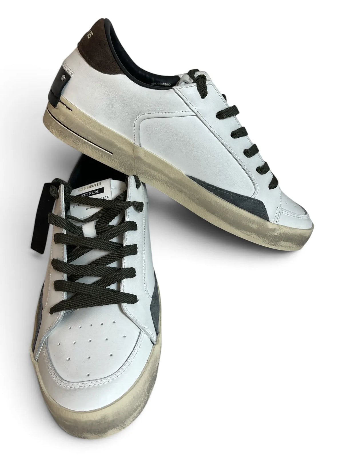 CRIME LONDON 10109AA9 SK8 DELUX Herren Sneaker Weiß
