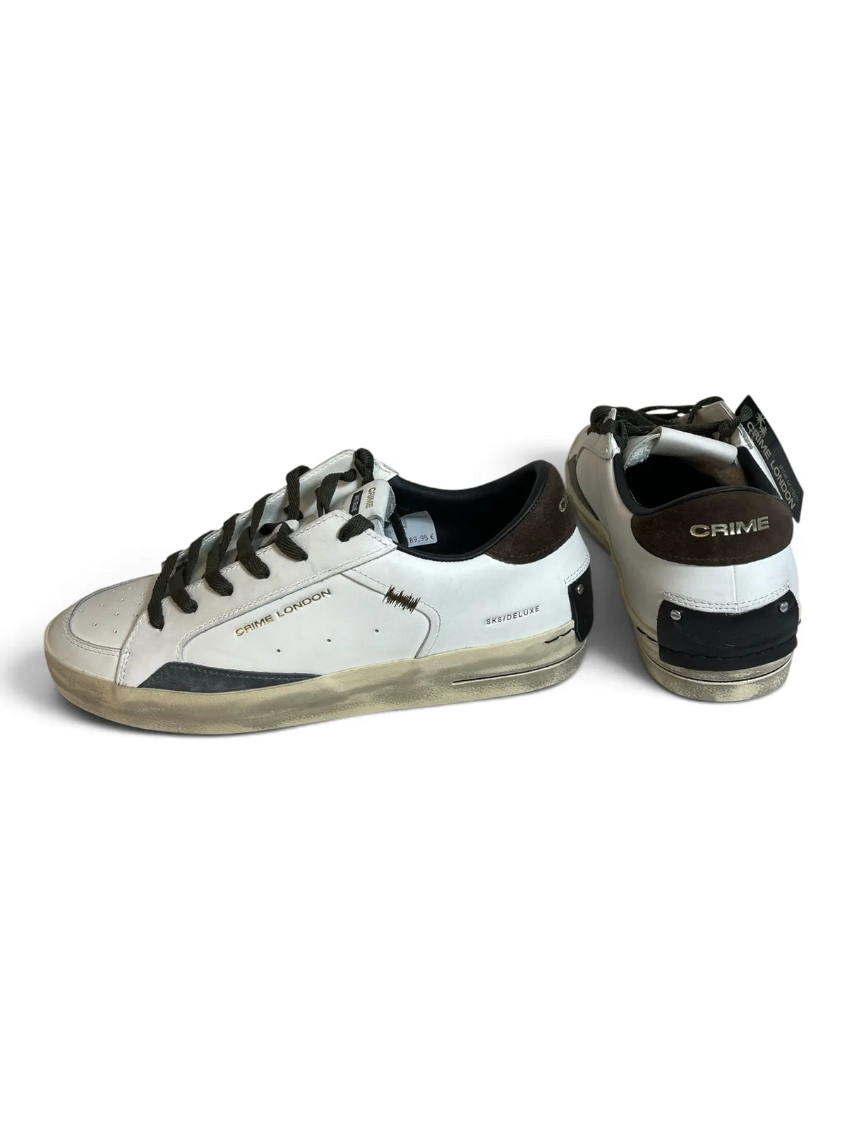 CRIME LONDON 10109AA9 SK8 DELUX Herren Sneaker Weiß