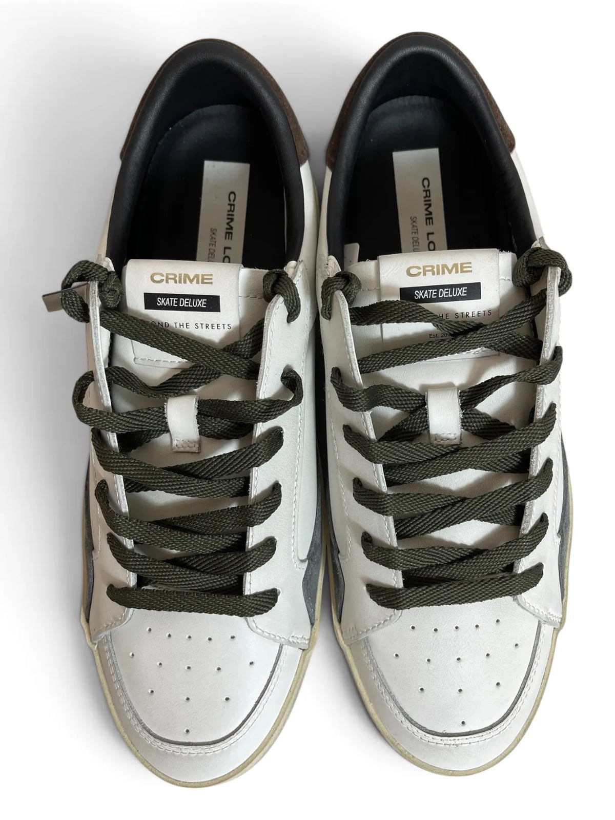CRIME LONDON 10109AA9 SK8 DELUX Herren Sneaker Weiß