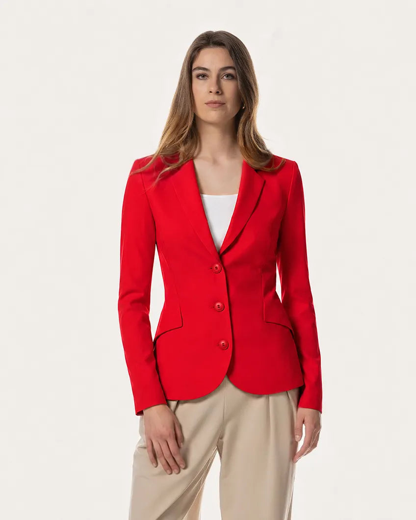 JAPAN TKY DANNO Blazer Technojersey Stretch SPICY RED 374